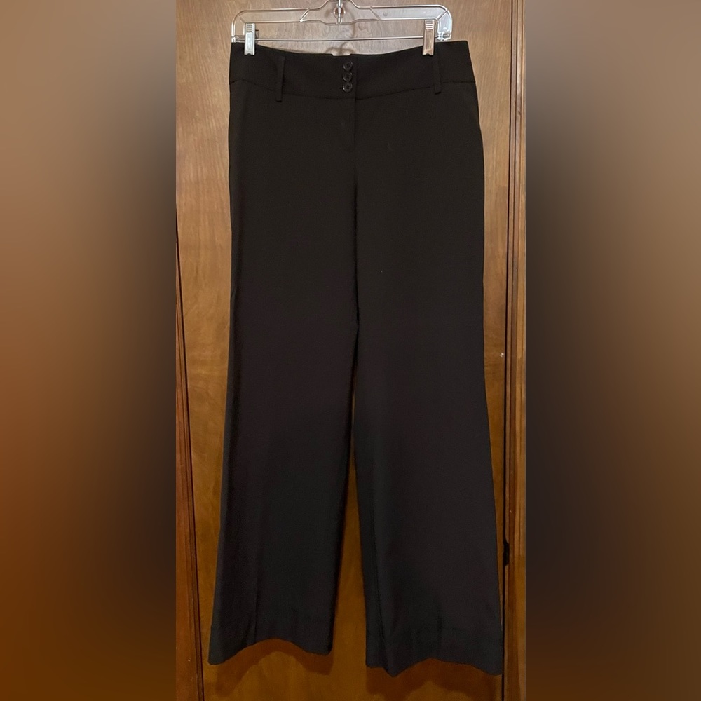 Loft Marisa wide-leg pants. Polyester/rayon/elastase blend. Acetate lining.  EUC